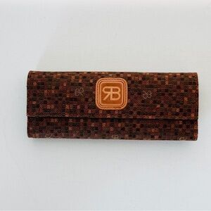 Vintage Renato Balestra Italy Key Wallet – Tapestry Logo Canvas – 6 Hook Holder